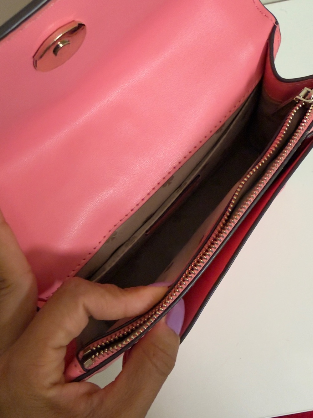 kate spade Pink Leather Chain Strap Crossbody Bag - Picture 4 of 7